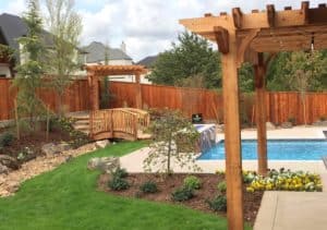 Custom landscaping in Oklahoma City