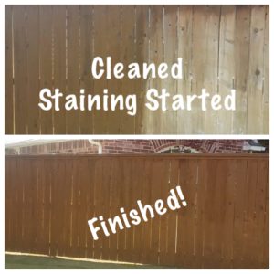Fence Cleaning and staining services in Oklahoma City