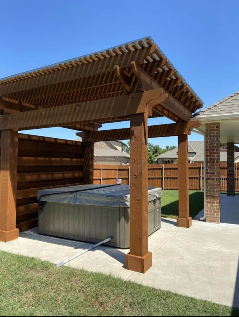 Pergola Staining Services In Edmond Oklahoma