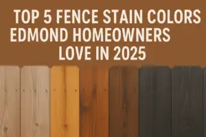 Edmond Oklahoma Popular Fence Stain Colors